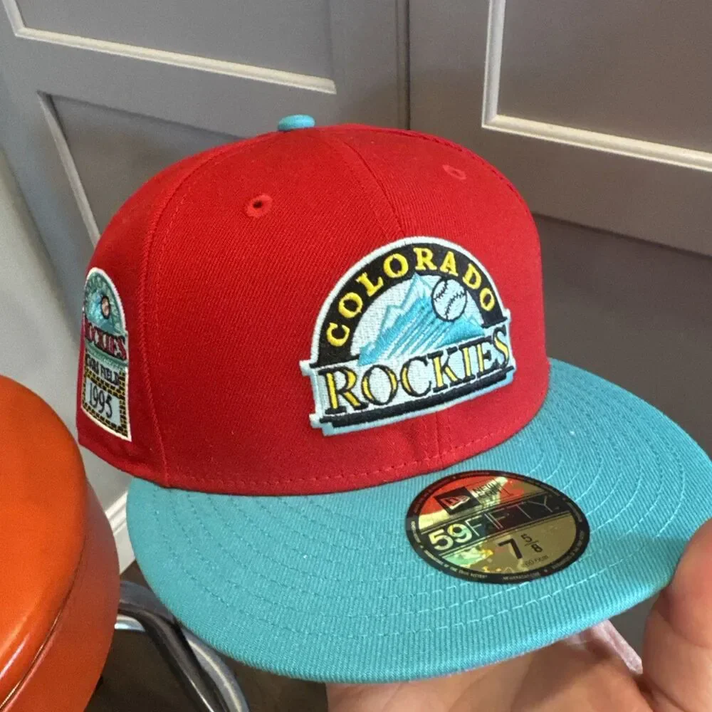 NWT 59fifty New Era / Hat Club COLORADO ROCKIES Captain Planet 2.0 Size 7 5/8